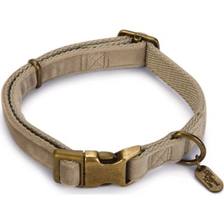 Designed by Lotte Hundehalsband Velura Grau - 35-50x2