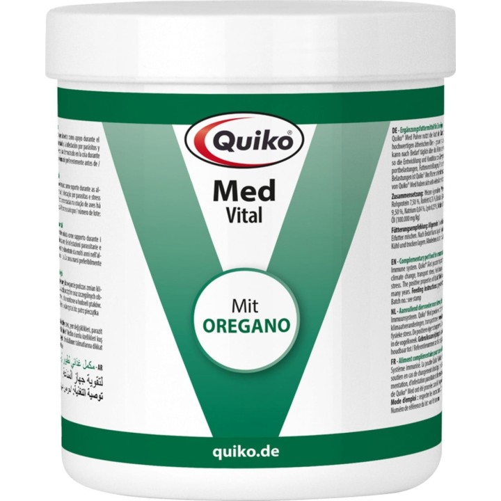 Quiko Med mit Oregano-Öl für Ziervögel - 250 g