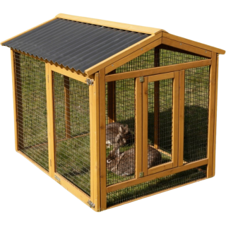 Kerbl Freigehege Appartement Pro 115x85x90cm, Kunststoffdach - 1 Stk