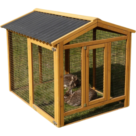 Kerbl Freigehege Appartement Pro 115x85x90cm, Kunststoffdach - 1 Stk