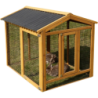 Kerbl Freigehege Appartement Pro 115x85x90cm, Kunststoffdach - 1 Stk