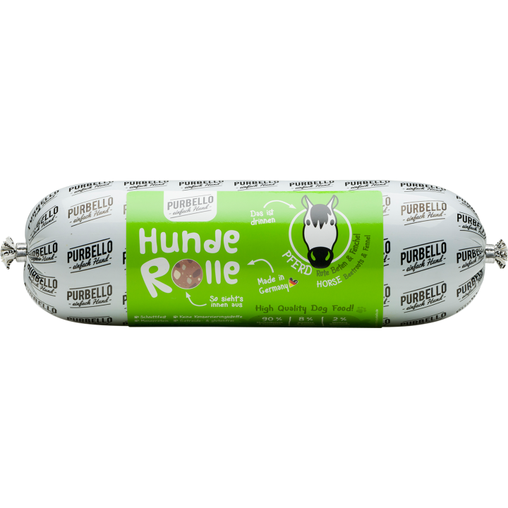 Purbello Hundewurst Pferd - 800 g