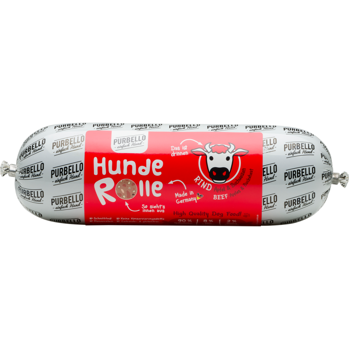 Purbello Hundewurst Rind - 800 g