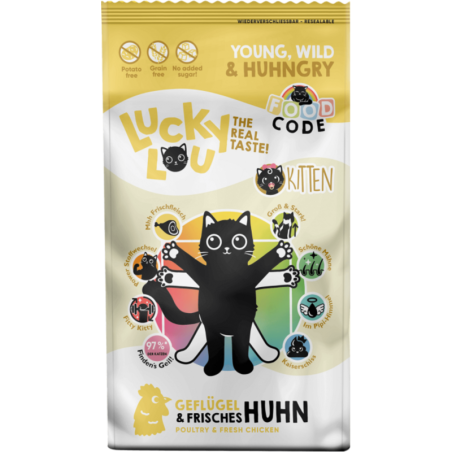 Lucky Lou Food Code Kitten Geflügel & Huhn - 340 g