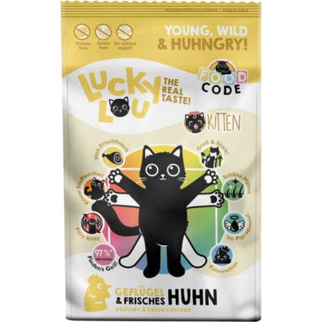 Lucky Lou Food Code Kitten Geflügel & Huhn - 750 g