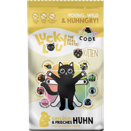 Lucky Lou Food Code Kitten Geflügel & Huhn - 1,70 kg