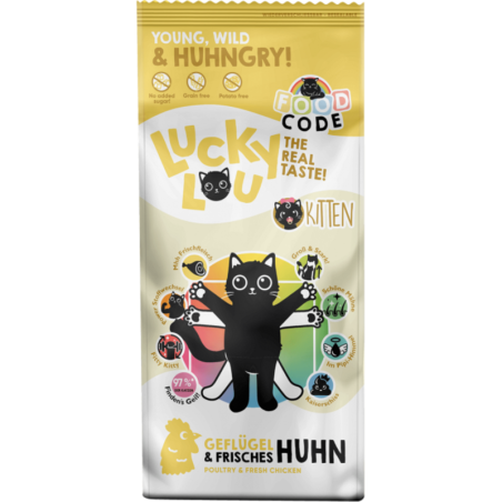 Lucky Lou Food Code Kitten Geflügel & Huhn - 3 kg