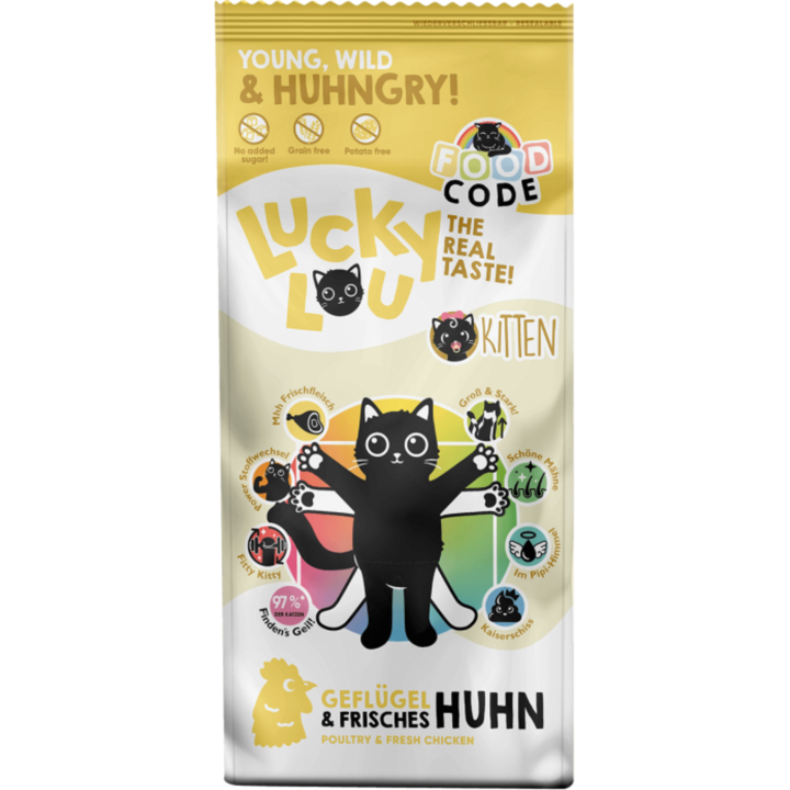 Lucky Lou Food Code Kitten Geflügel & Huhn - 3 kg