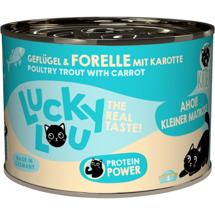 Lucky Lou Lifestage Kitten Geflügel & Forelle - 200 g