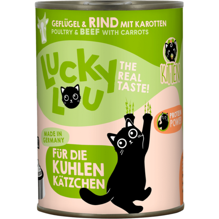 Lucky Lou Lifestage Kitten Geflügel & Rind - 400 g