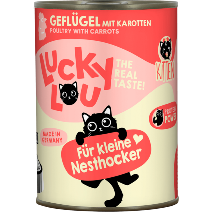 Lucky Lou Lifestage Kitten Geflügel - 400 g