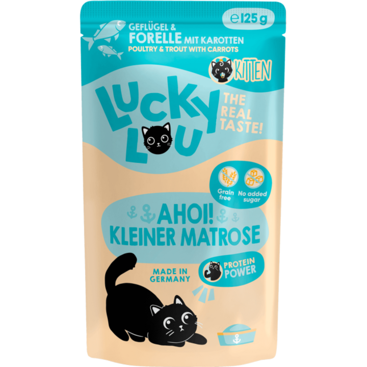 Lucky Lou Lifestage Pouch Kitten Geflügel & Forelle - 125 g