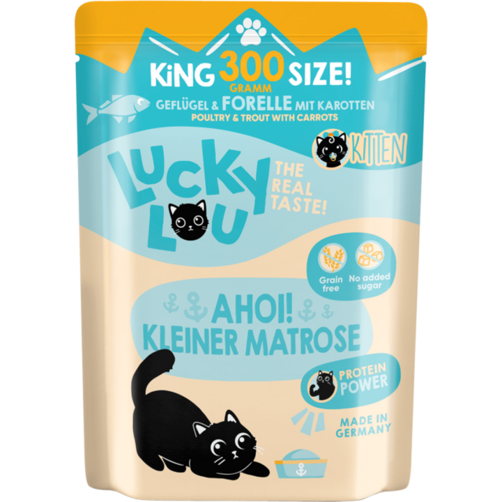 Lucky Lou Lifestage Pouch Kitten Geflügel & Forelle - 300 g