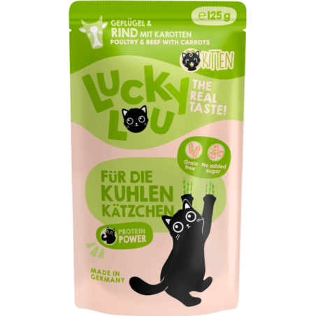 Lucky Lou Lifestage Pouch Kitten Geflügel & Rind - 125 g