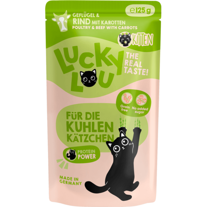 Lucky Lou Lifestage Pouch Kitten Geflügel & Rind - 125 g