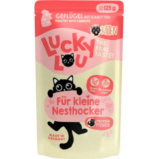 Lucky Lou Lifestage Pouch Kitten Geflügel - 125 g