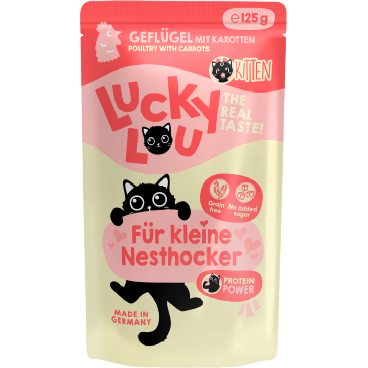 Lucky Lou Lifestage Pouch Kitten Geflügel - 125 g
