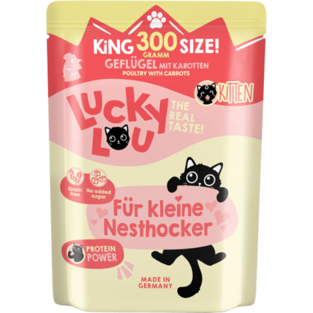 Lucky Lou Lifestage Pouch Kitten Geflügel - 300 g