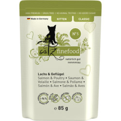 catz finefood Classic Kitten No.05 Lachs und Geflügel - 85 g