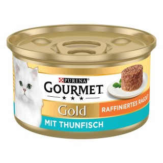 Gourmet Gold Raffiniertes Ragout 12 x 85 g - Thunfisch