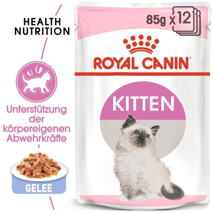 Royal Canin Jelly Kittenfutter - Frischebeutel - 12 x 85 g