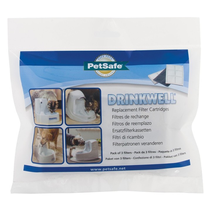 PetSafe® Drinkwell® Original Trinkbrunnen - Premium Ersatzfilter, 3 Stück (OHNE Trinkbrunnen)