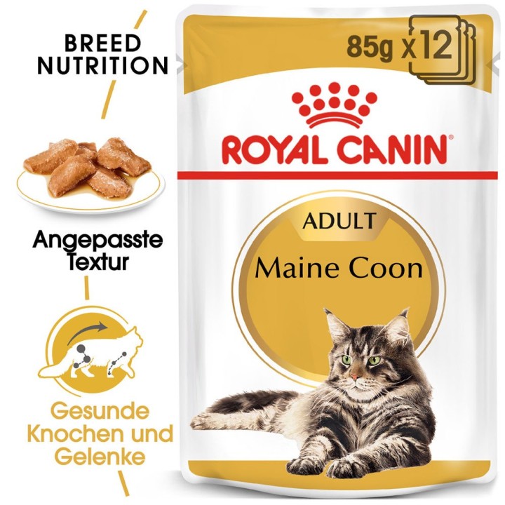 Royal Canin Maine Coon Adult Katzenfutter - Frischebeutel - 12 x 85 g