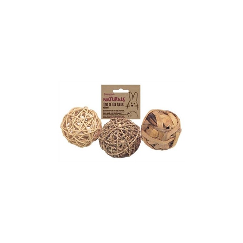Rosewood Naturals Trio Of Fun Balls