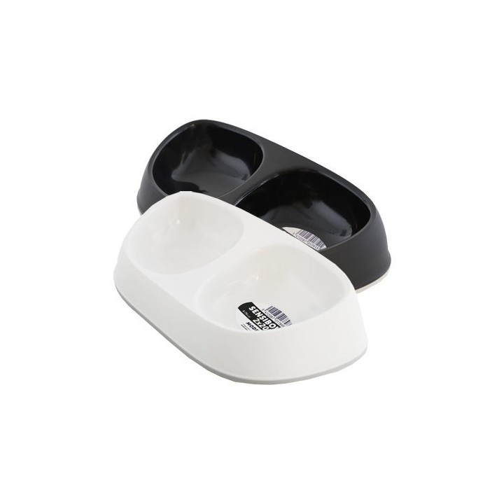Moderna Sensi Bowl Doppelnapf - Schwarz