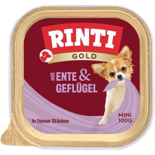 RINTI Gold Mini 6 x 100 g - Ente & Geflügel