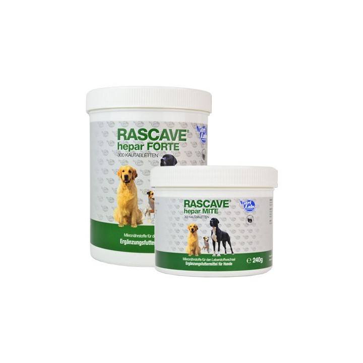 Nutrilabs Rascave hepar für Hunde - Mite - 90 Tabletten