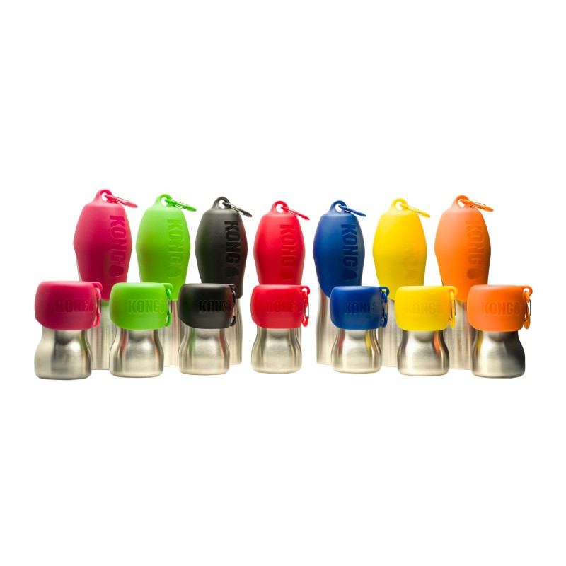 KONG H2O Stainless Steel Water Bottle - Orange - 255 ml