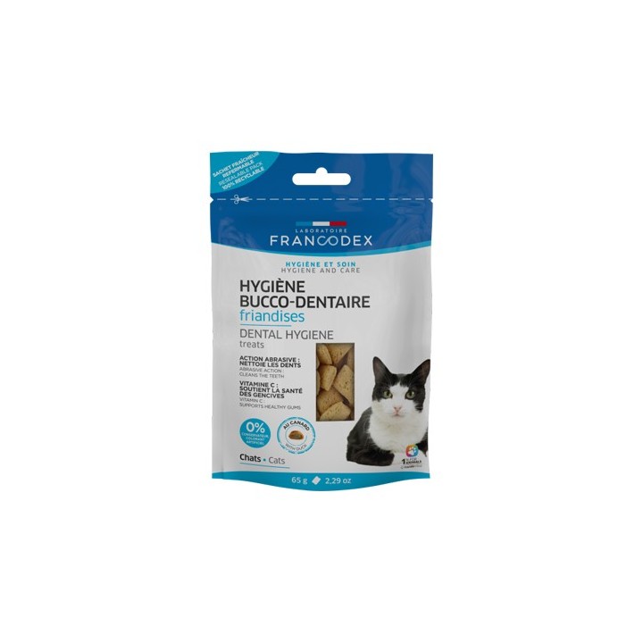 Francodex Gebisspflege Snack fur Katzen - 65 g