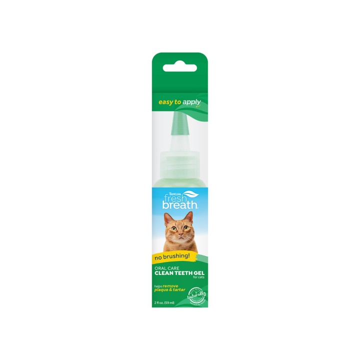 TropiClean Fresh Breath Clean Teeth OralCareGel Katze