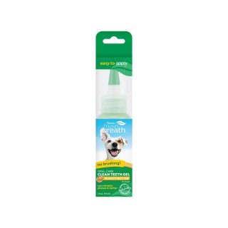 TropiClean Fresh Breath OralCareGel Kit Peanut Butter Hund