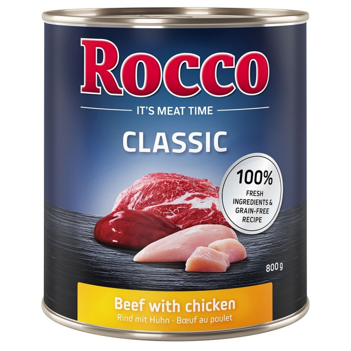 Rocco Classic 6 x 800 g - Rind mit Huhn