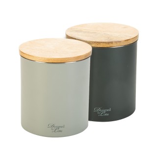 Designed by Lotte Vorratsbehälter Canisto - Hellgrau