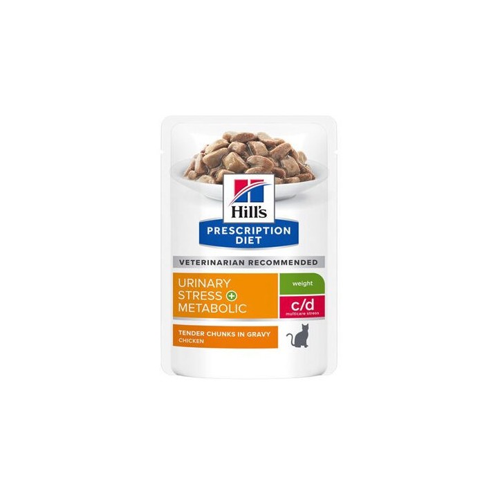 Hill's - c/d Urinary Stress + Metabolic - Feline - 12 x 85 g