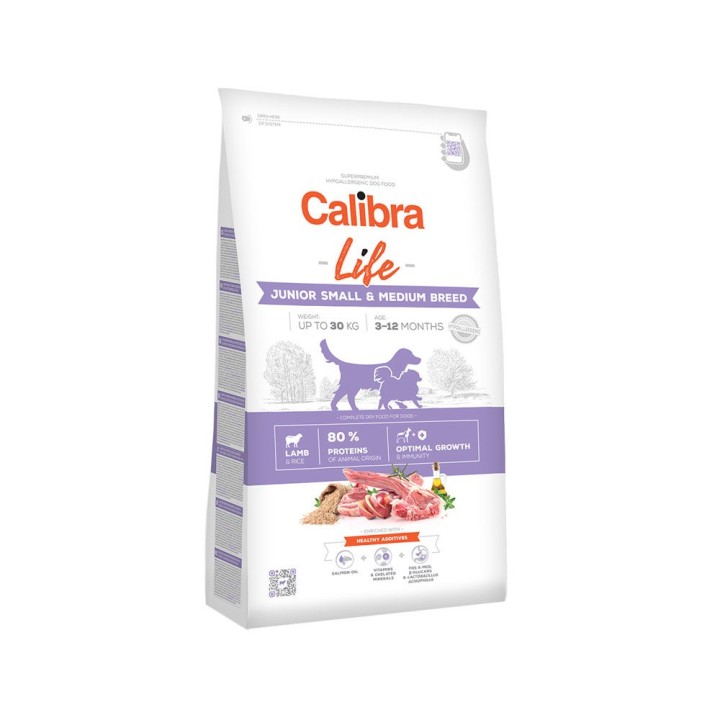 Calibra Dog Life Junior Small & Medium Breed - Lamm - 12 kg