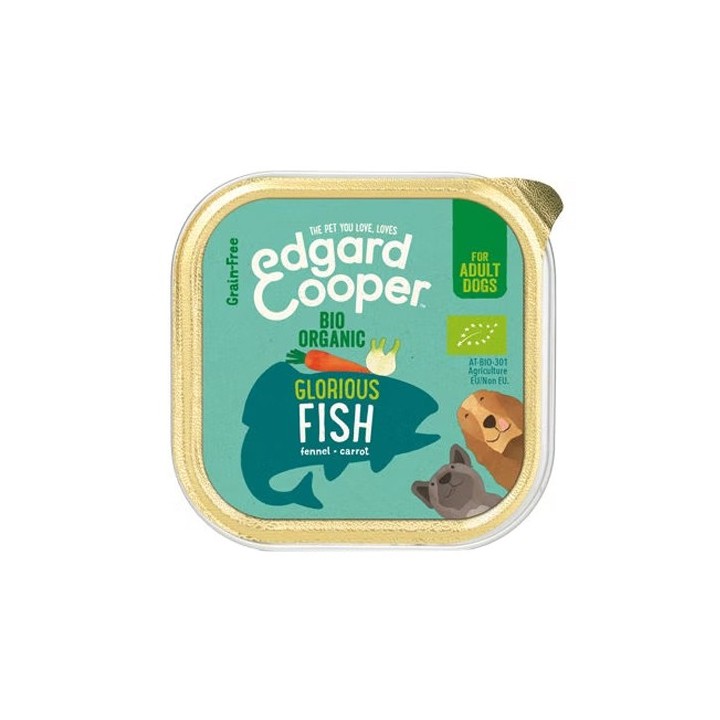 Edgard & Cooper Adult - Bio Fisch - 17 x 100 g Schälchen