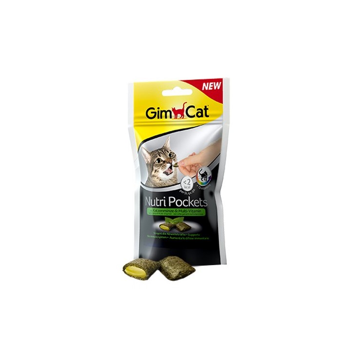 GimCat Nutri Pockets with Catnip and Multi-Vitamin - 3 Stück