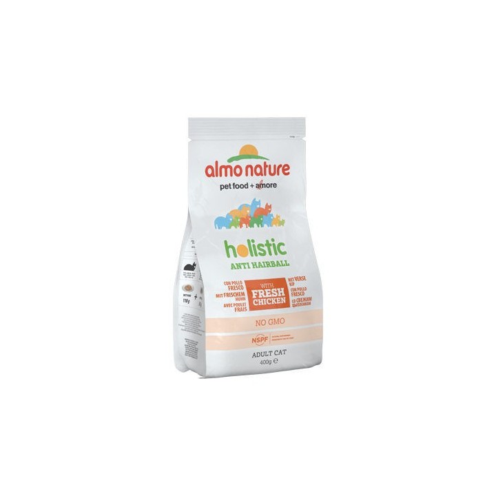 Almo Nature - Anti-Hairball - Trockenfutter - 400 g - Huhn & Reis