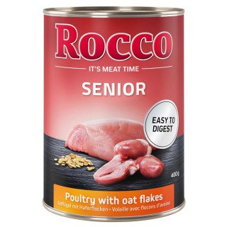 Rocco Senior 6 x 400 g - Geflügel mit Haferflocken