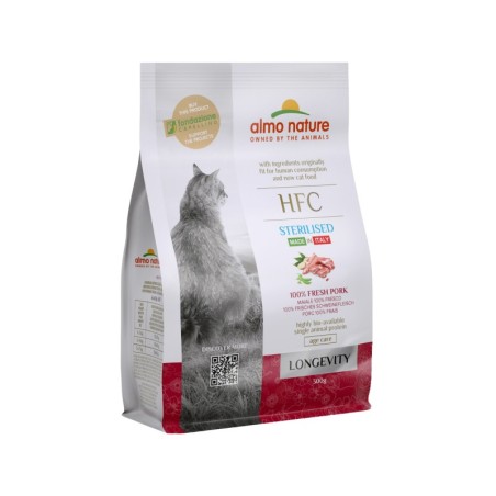 Almo Nature HFC Longevity Sterilised Katzenfutter - Schwein - 300 g
