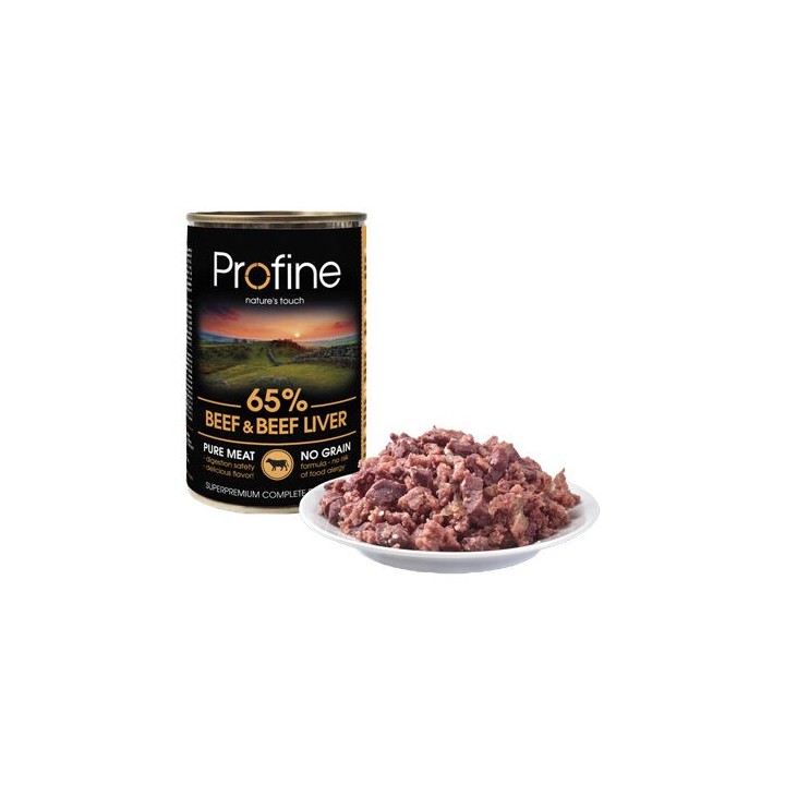 Profine Pure Meat - Hundefutter - Rind - 6 x 400 g