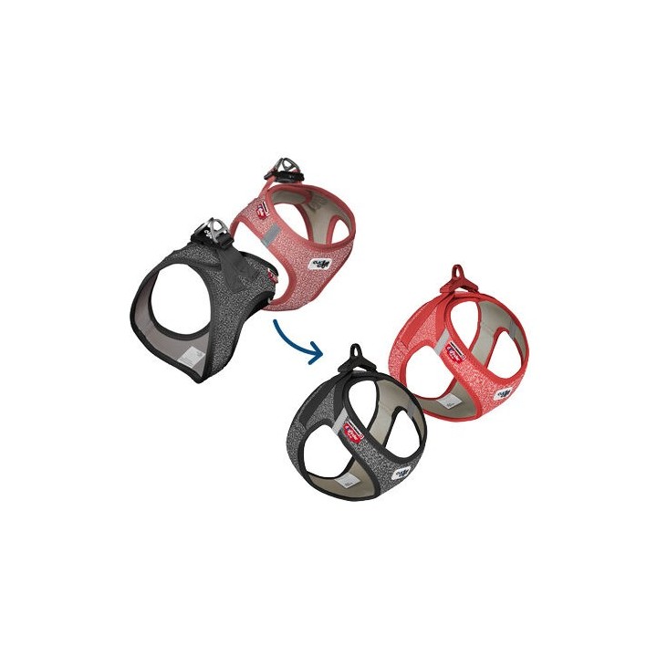 Curli Vest Harness Merino - Black - XXXS