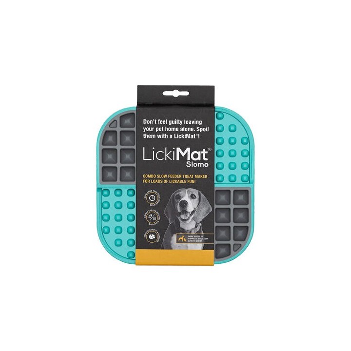 Lickimat Slomo - Schwarz/Türkis - 20 cm