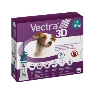 Vectra 3D Dog XS - 1,5 bis 4 kg - 3 Pipetten