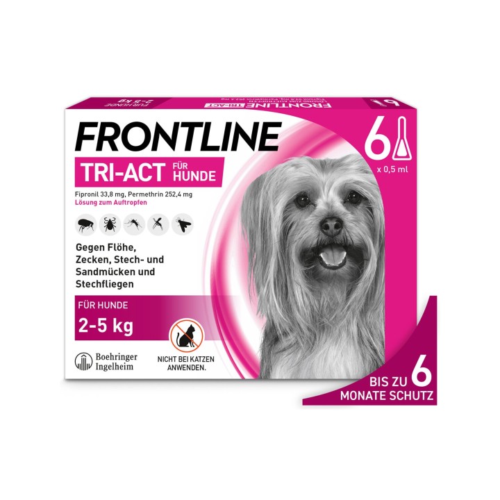 Frontline Tri-Act für Hunde 2-5 kg - 3 Pipetten