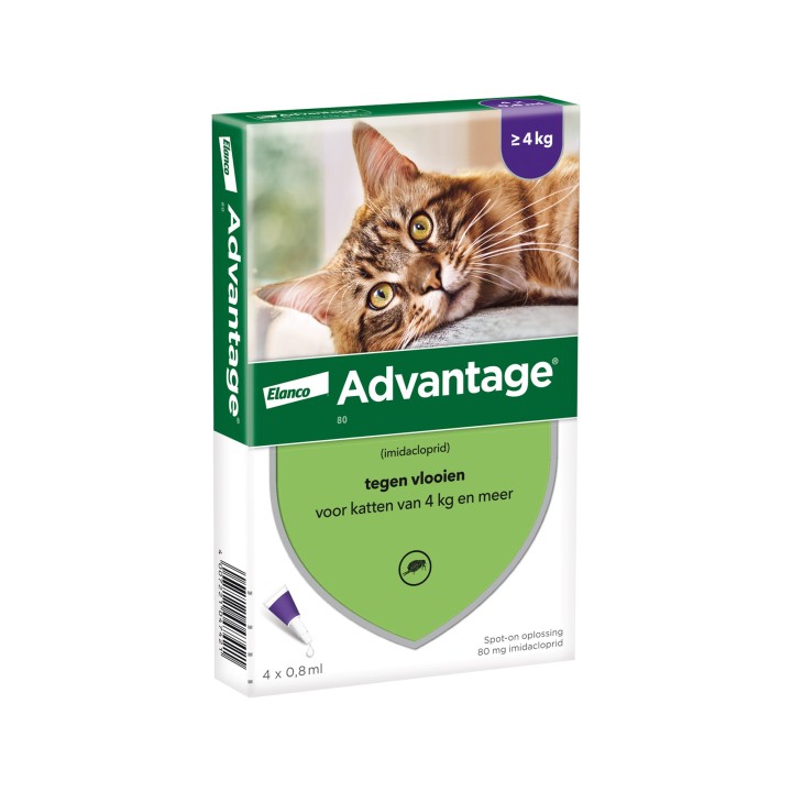 Advantage 40 Katze  4 kg - 4 Pipetten